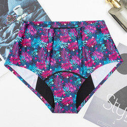 Seamless Leak Proof Underwear Plus Size Menstrual Hipster Mid Waist Underwear