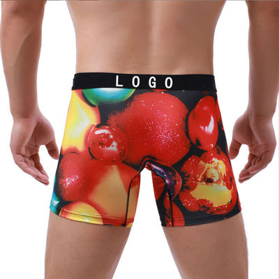 S-3XL Comfortable Mens Boxer Shorts Polyester Printing Patterns Gym Boxer Shorts